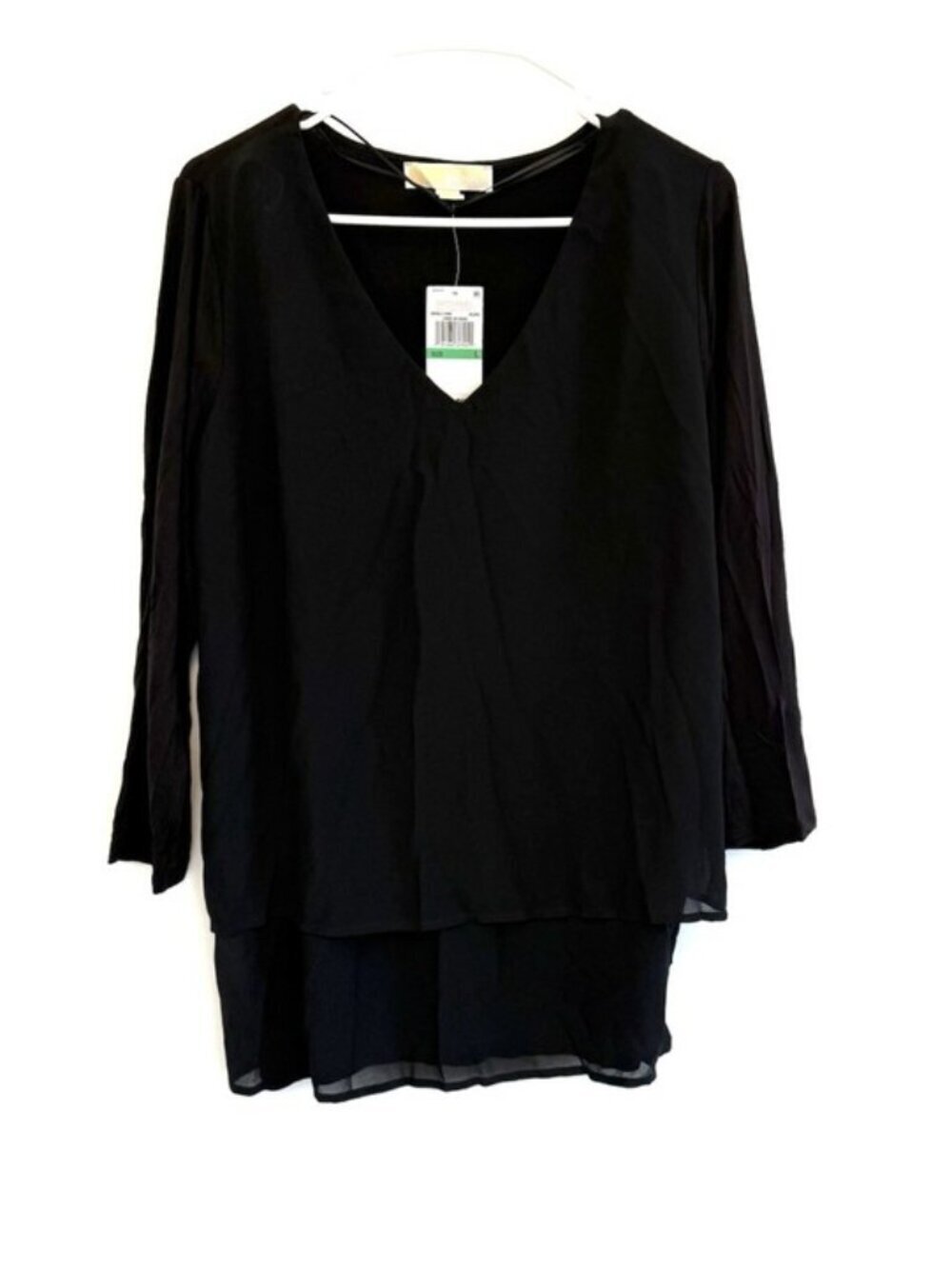 Michael Kors Women’s Black Long Sleeve Blouse Size L